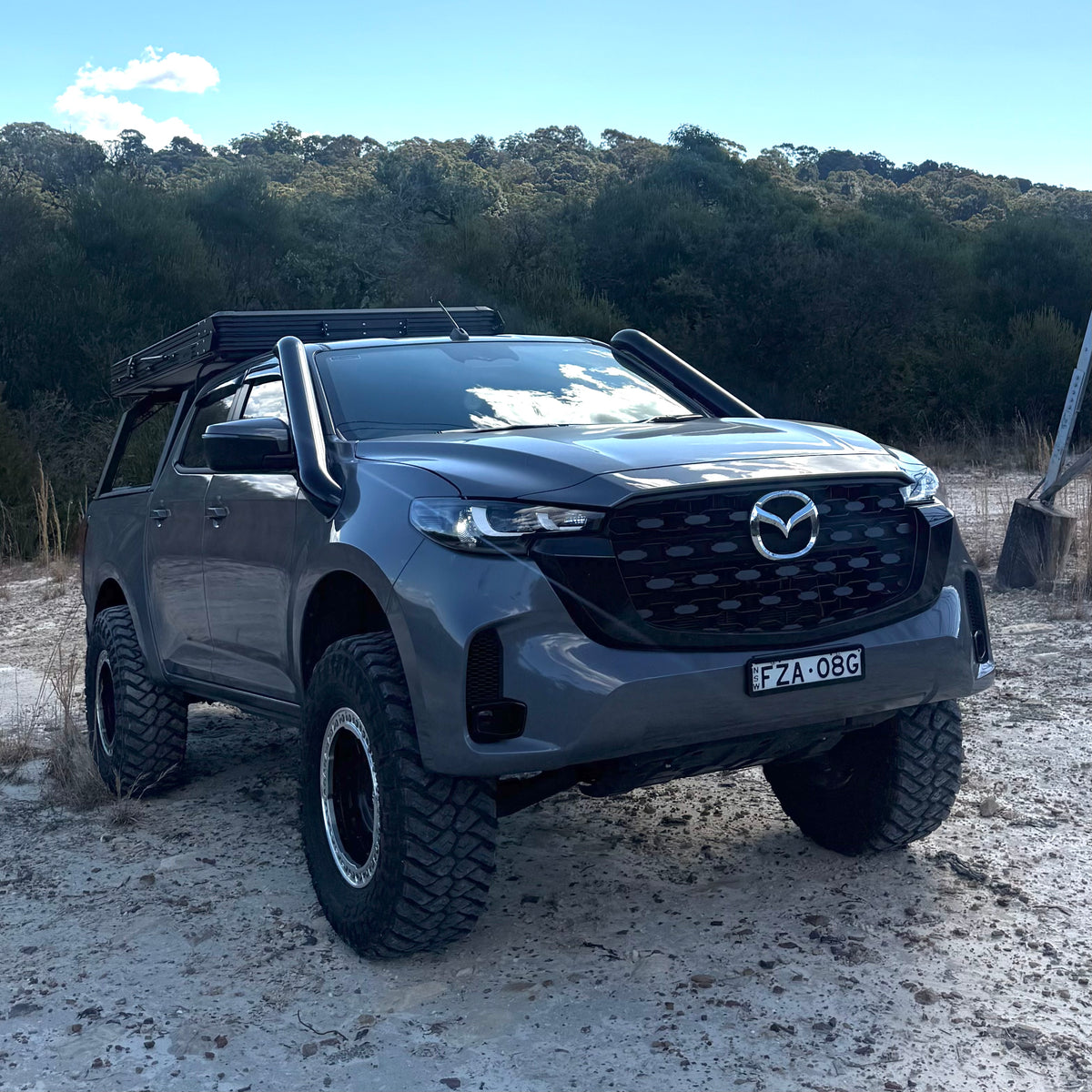 Mazda BT-50 MY21-26 Teardrop Twin Stainless Snorkels