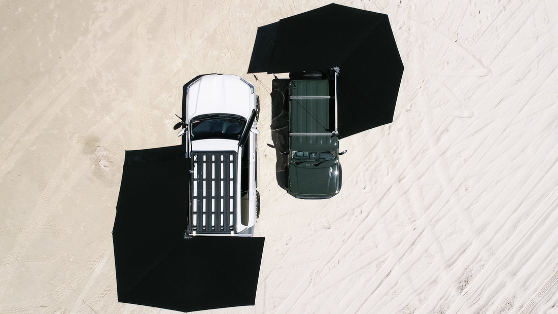 270 degree Clevershade awnings inspo drone