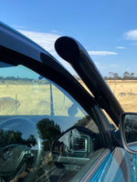 Snorkel head detail on a Volkswagen Amarok fitted with Canna Fabrication stainless snorkels