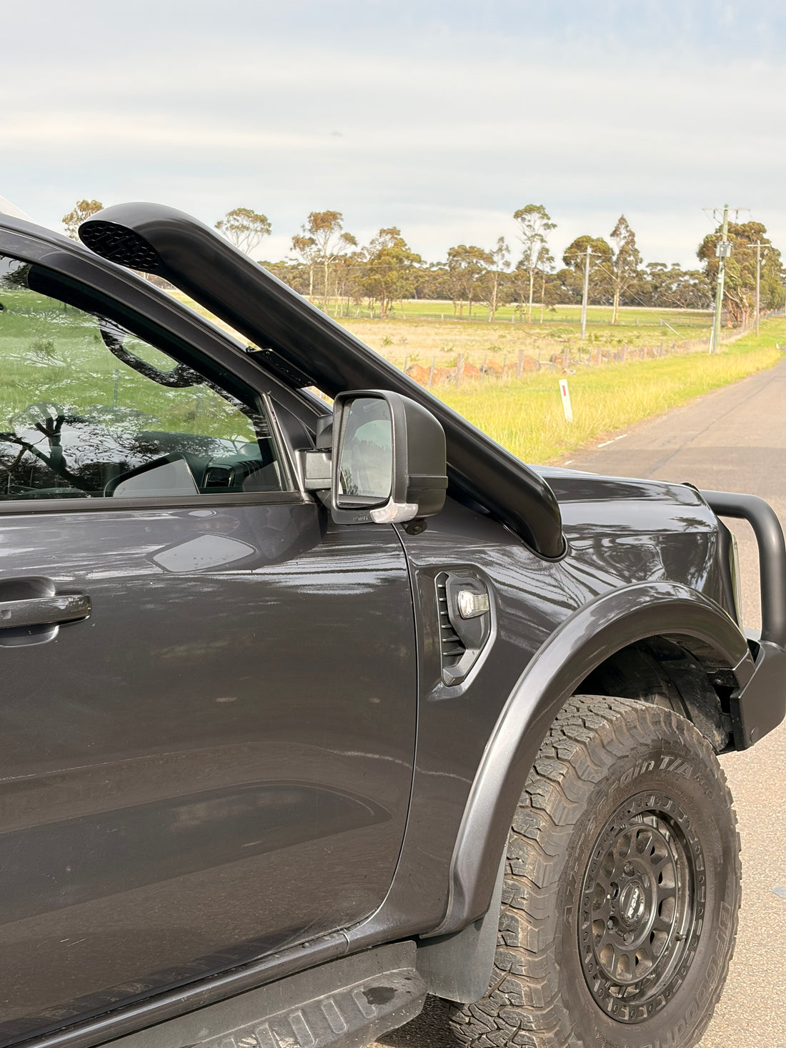 Ford Ranger PY (Next-Gen) Stainless Snorkel Short Entry