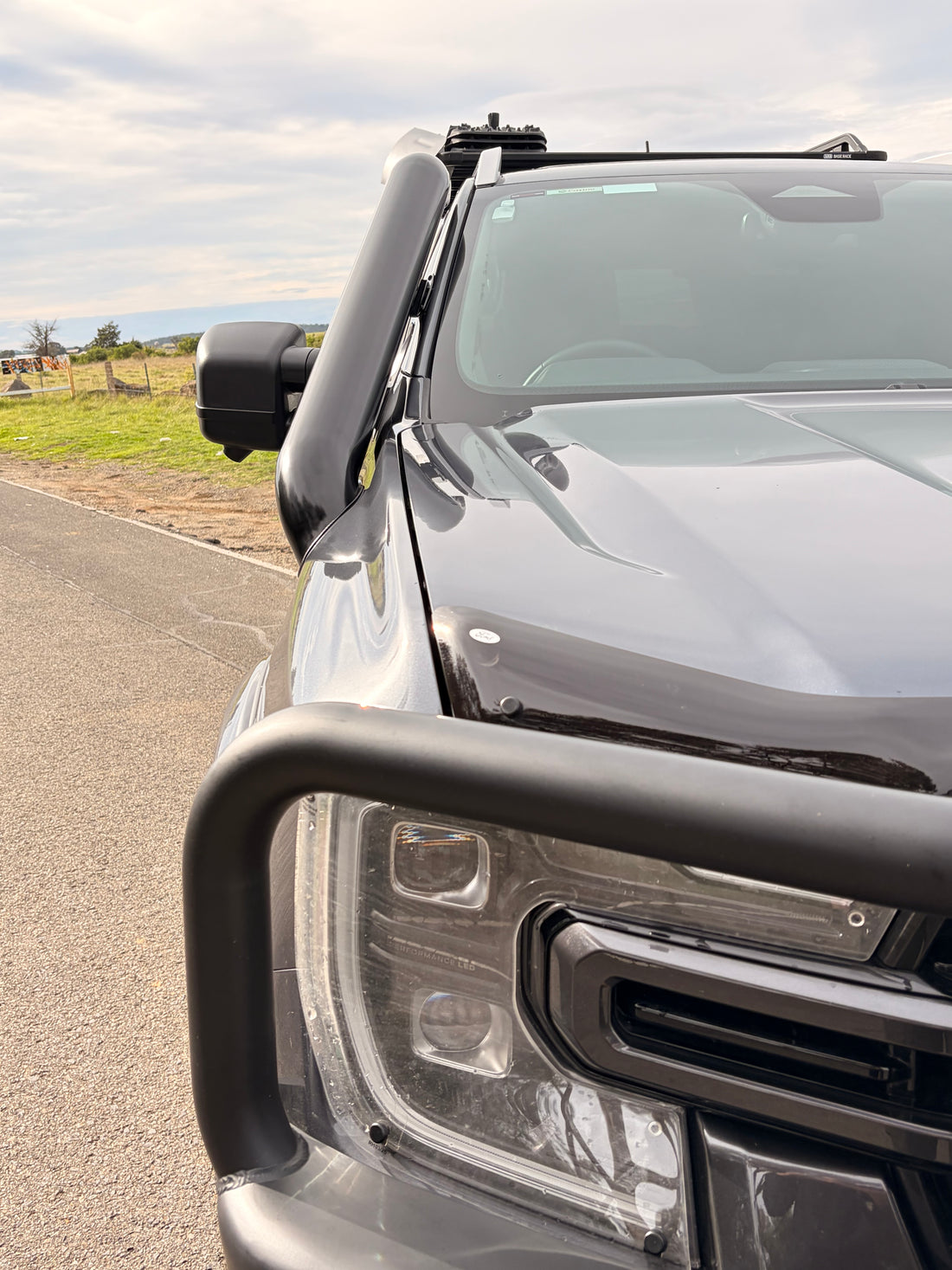 Ford Ranger PY (Next-Gen) Stainless Snorkel Short Entry