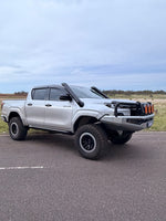 Toyota Hilux N90 4.5 inch twin snorkels - Canna Fabrication