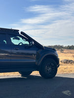 Side view of a Ford Ranger Raptor PX3 fitted with a Canna Fabrication short-entry snorkel