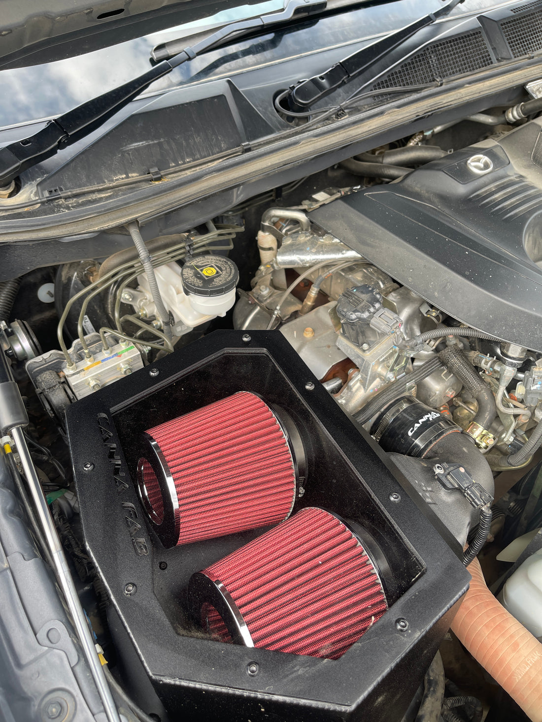 Mazda BT-50 22+ Twin Pod Filter Aftermarket Airbox - Canna Fabrication