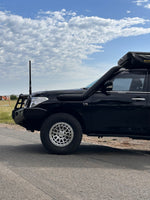 Nissan Patrol Y62 teardrop twin stainless snorkels by Canna Fabrication