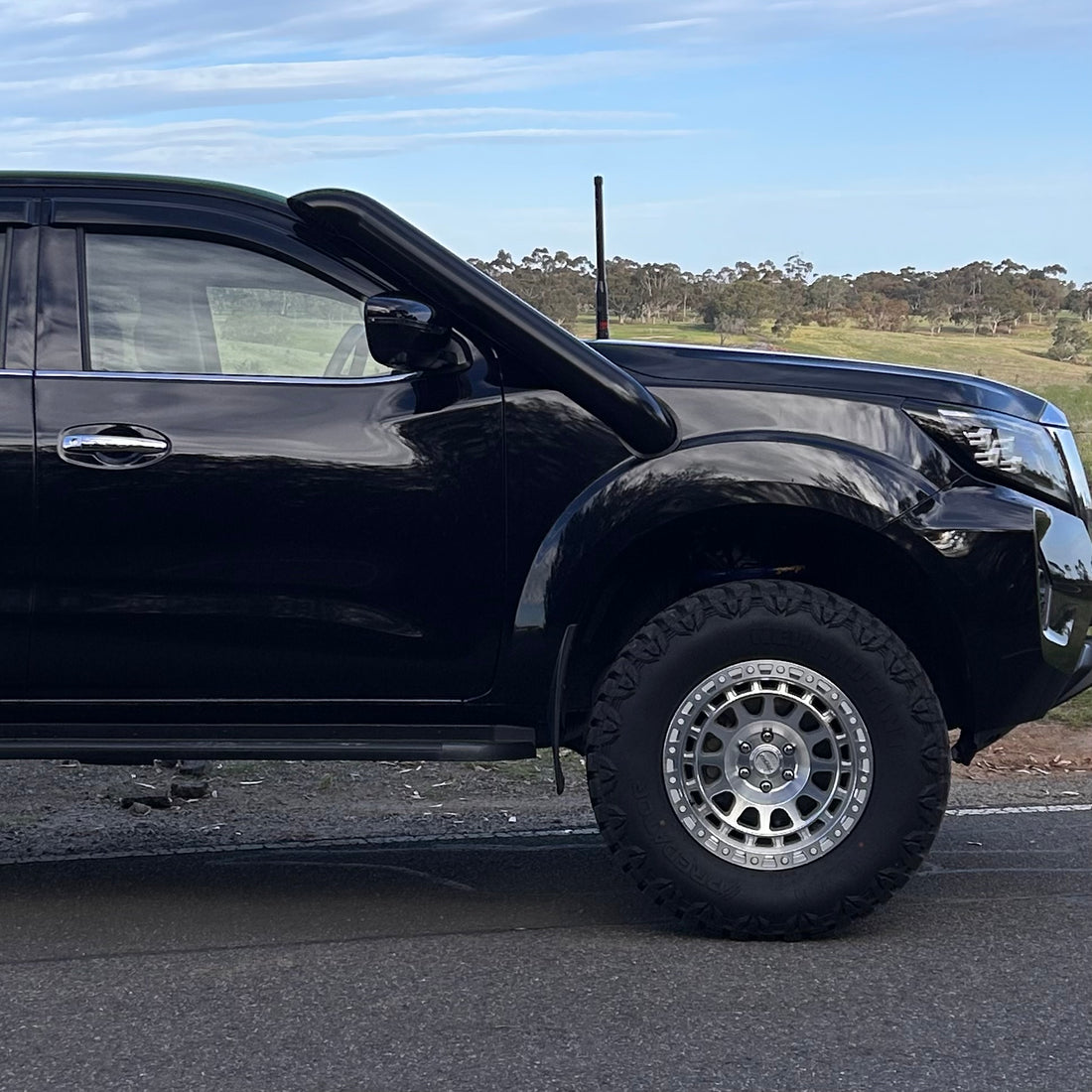 Nissan Navara NP300 4.5" Teardrop Snorkel for Stock Airbox - Kit - Canna Fabrication