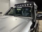 Nissan Patrol GU Teardrop 4.5" Mid Entry Stainless Snorkel (Series 4) by Canna Fabrication — brushed silver