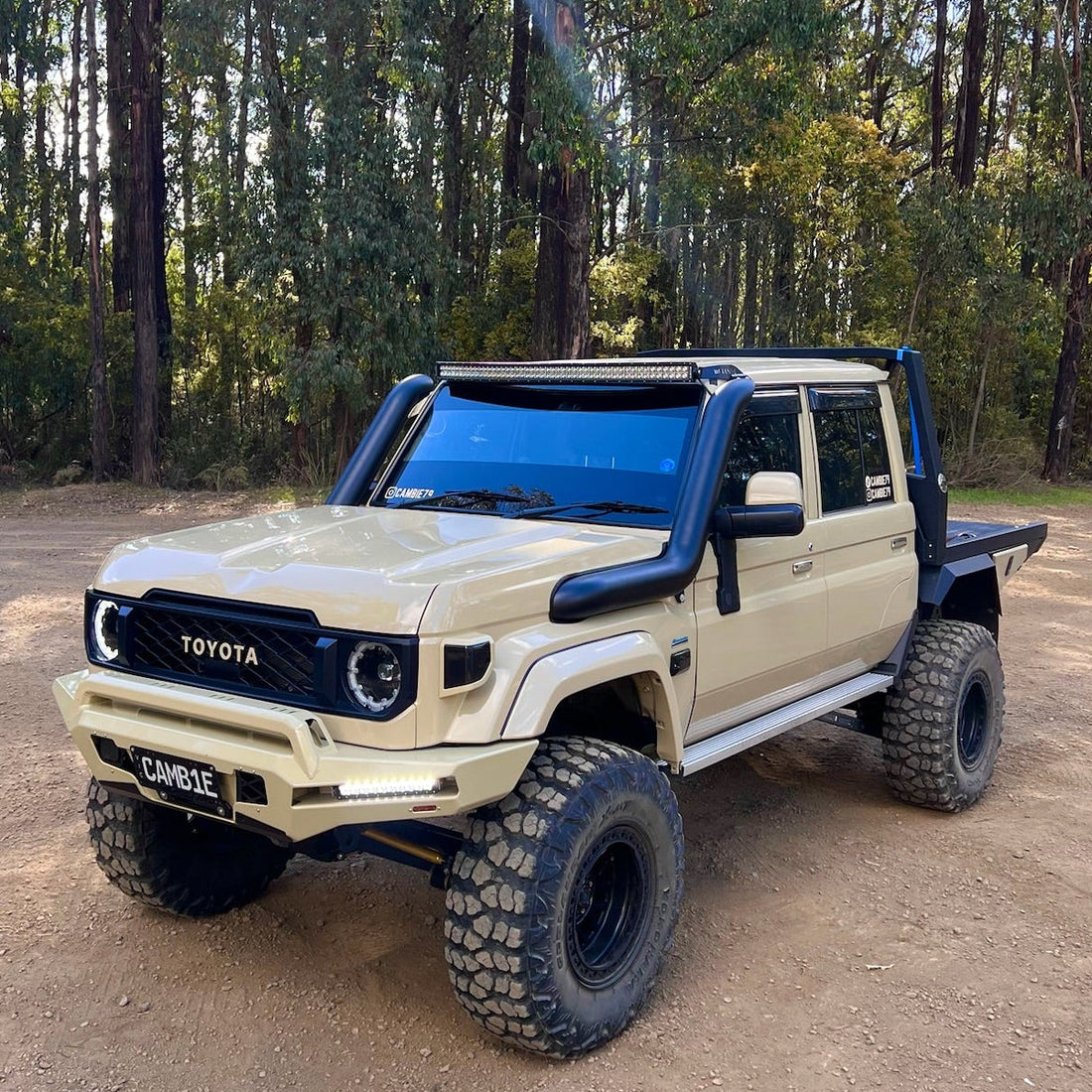 Toyota Landcruiser 76/78/79 Series 5" Twin Snorkels - Canna Fabrication