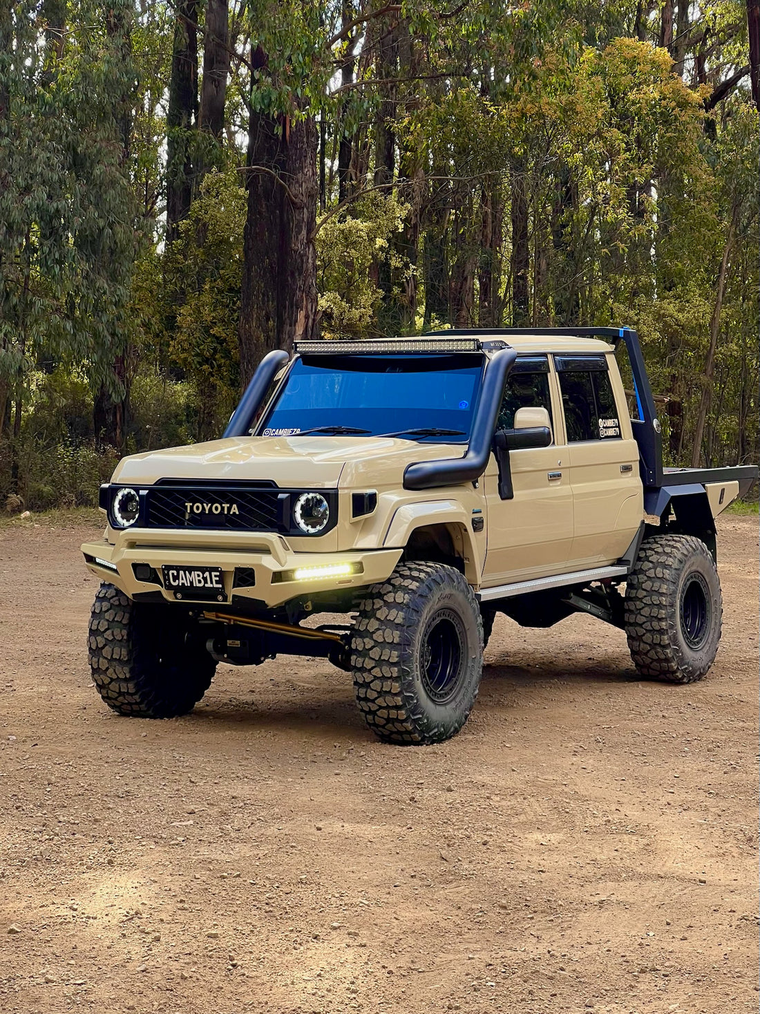 Toyota Landcruiser 76/78/79 Series 5" Twin Snorkels - Canna Fabrication