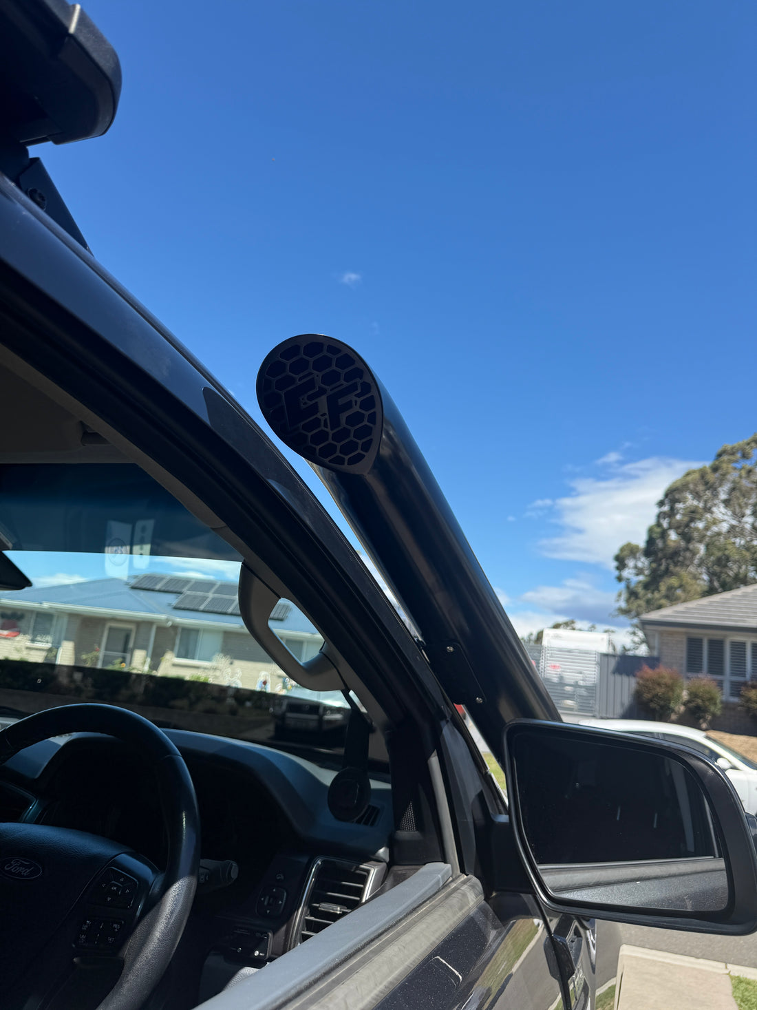 Ford Ranger PX short-entry snorkel by Canna Fabrication, 