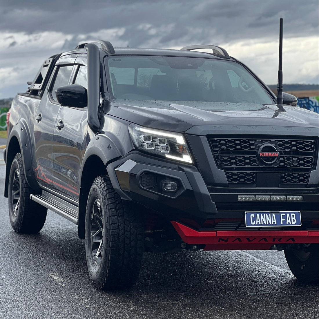 Nissan Navara NP300 Short - Entry Snorkel - Snorkels - NP300 - 4" - SE - R - Brushed Silver - Canna Fabrication