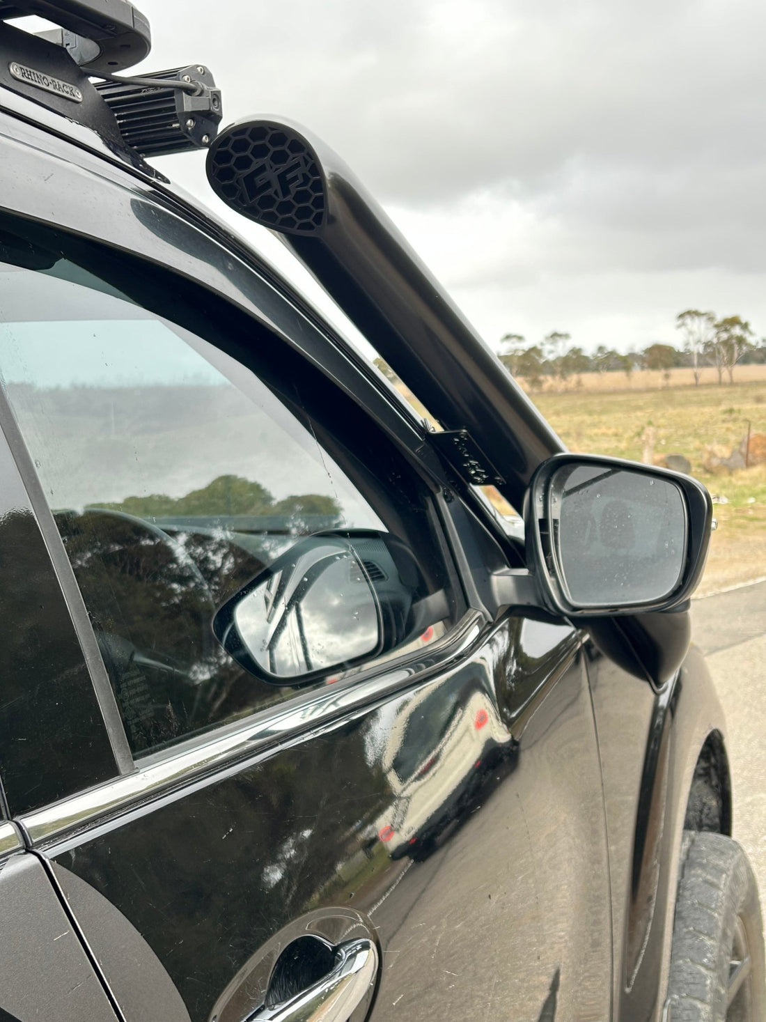 Nissan Navara NP300 Short - Entry Snorkel - Snorkels - NP300 - 4" - SE - R - Brushed Silver - Canna Fabrication