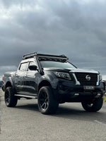 Nissan Navara NP300 D23 Short-Entry Stainless Snorkel by Canna Fabrication — brushed silver