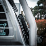 Toyota Hilux N80 Short-Entry Snorkel by Canna Fabrication — brushed silver