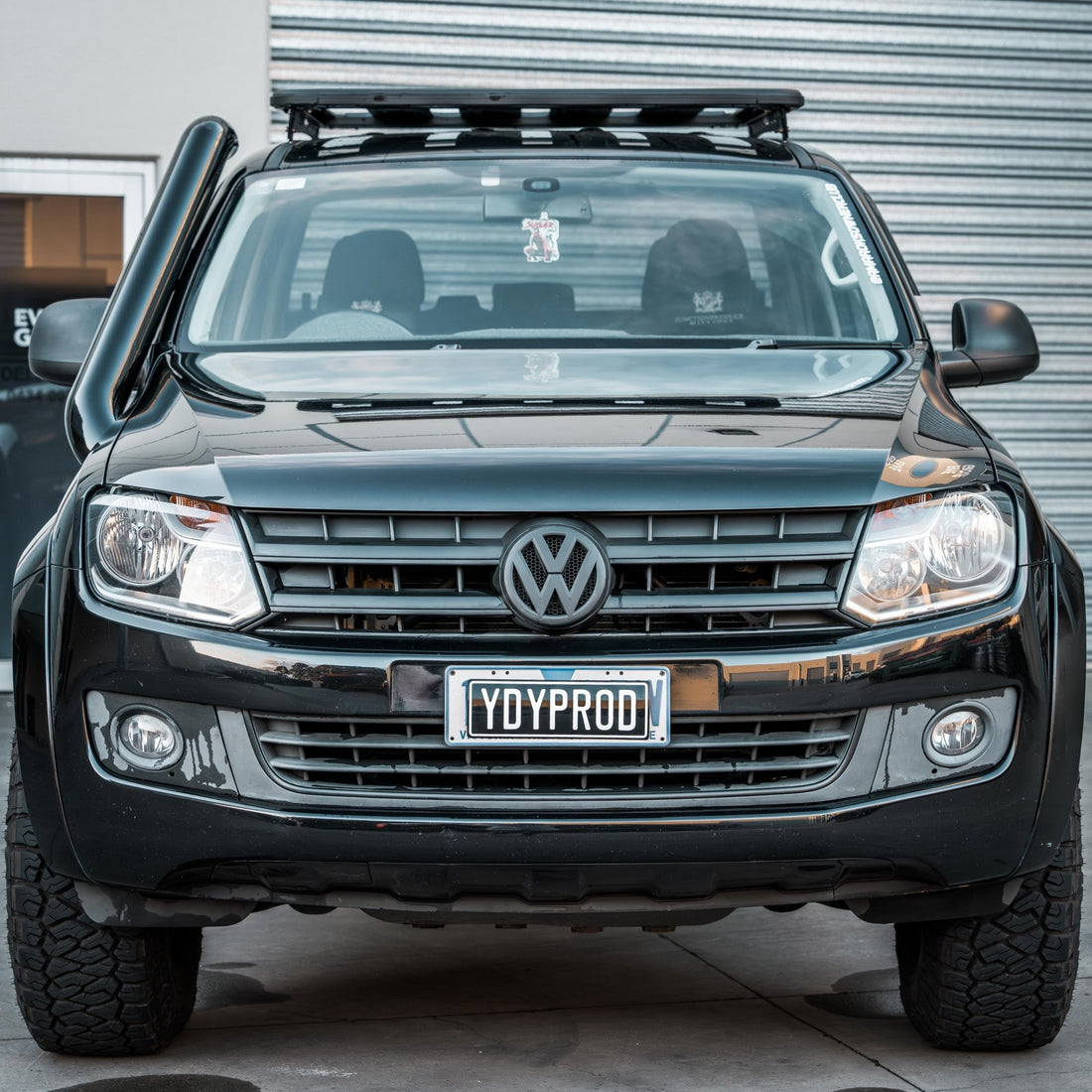 Volkswagen Amarok Short - Entry Snorkel - Snorkels - AMK - 4" - SE - R - Brushed Silver - Canna Fabrication
