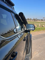 Ford Ranger Raptor PY (Next-Gen) Short-Entry Stainless Snorkel by Canna Fabrication — brushed silver