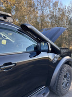 Ford Ranger Raptor PY (Next-Gen) Short-Entry Stainless Snorkel by Canna Fabrication — brushed silver
