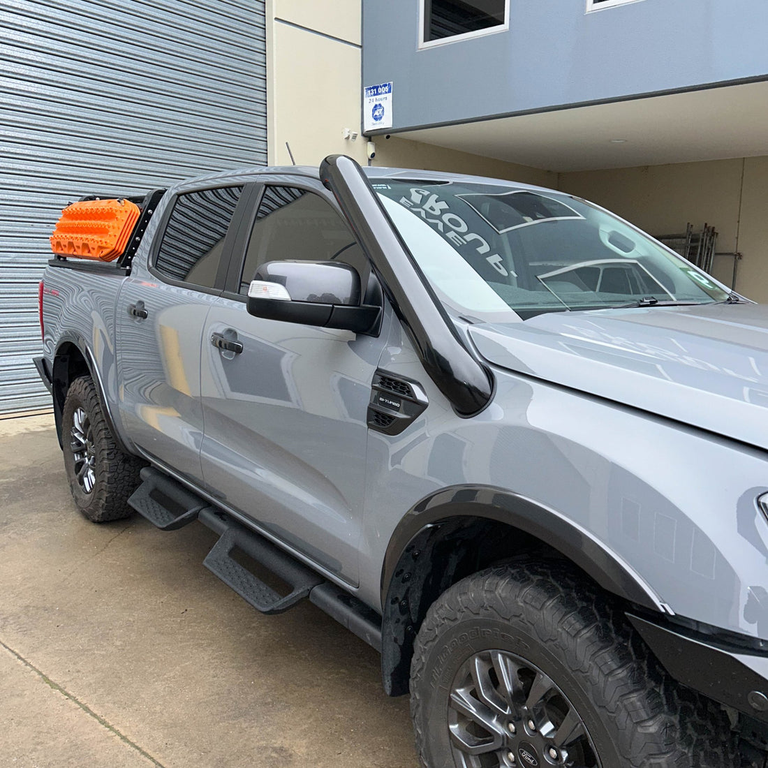 Ford Ranger PX Short - Entry Snorkel - Snorkels - RNG - 4" - SE - R - BLK - Canna Fabrication