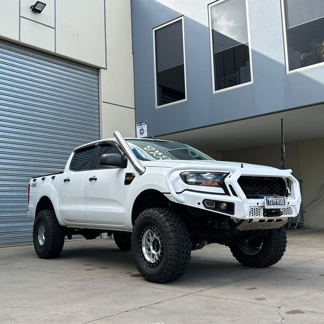 Ford Ranger PX Short - Entry Snorkel - Snorkels - RNG - 4" - SE - R - Brushed Silver - Canna Fabrication