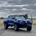 Toyota Hilux N80 twin stainless steel snorkels by Canna Fabrication